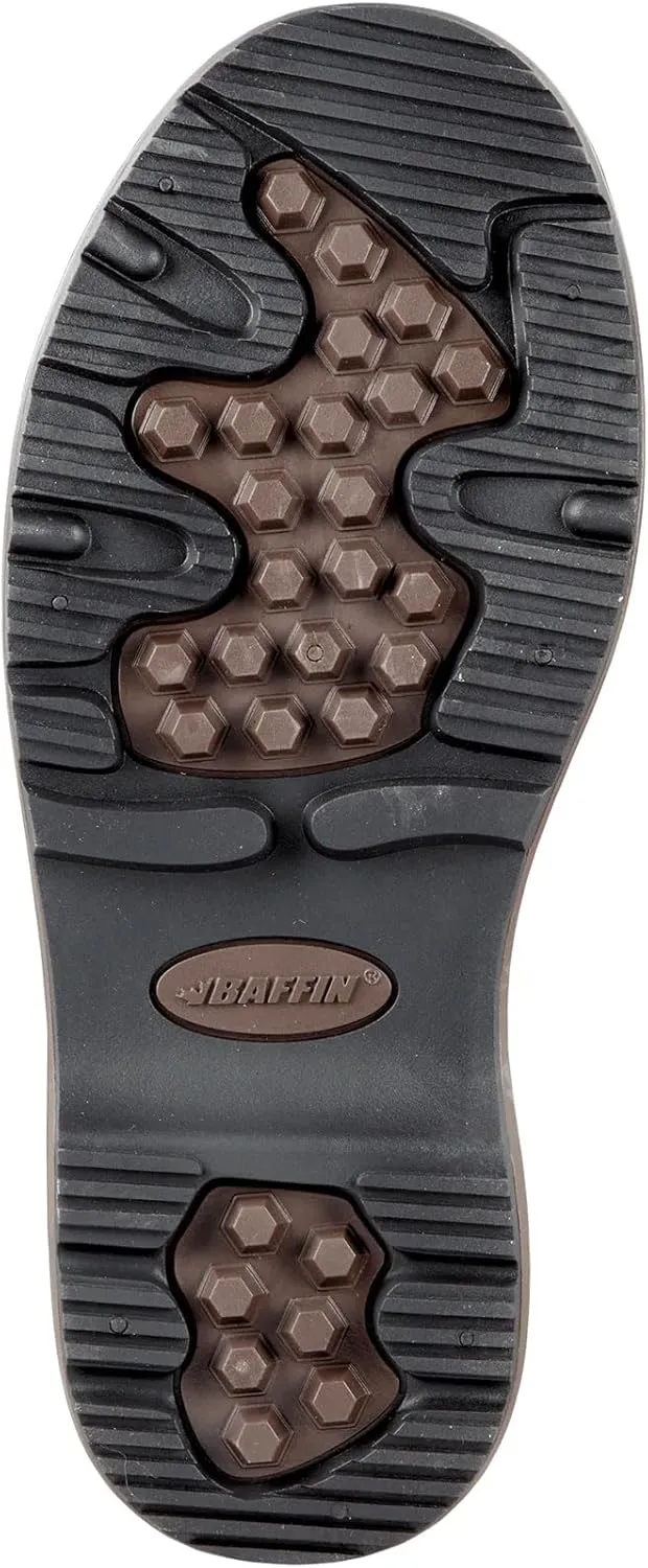 Baffin Men's CANADA Winter Boots | Waterproof Insulated Leather Boots for Cold Weather | Faux-Fur Collar & GelFlex Midsole