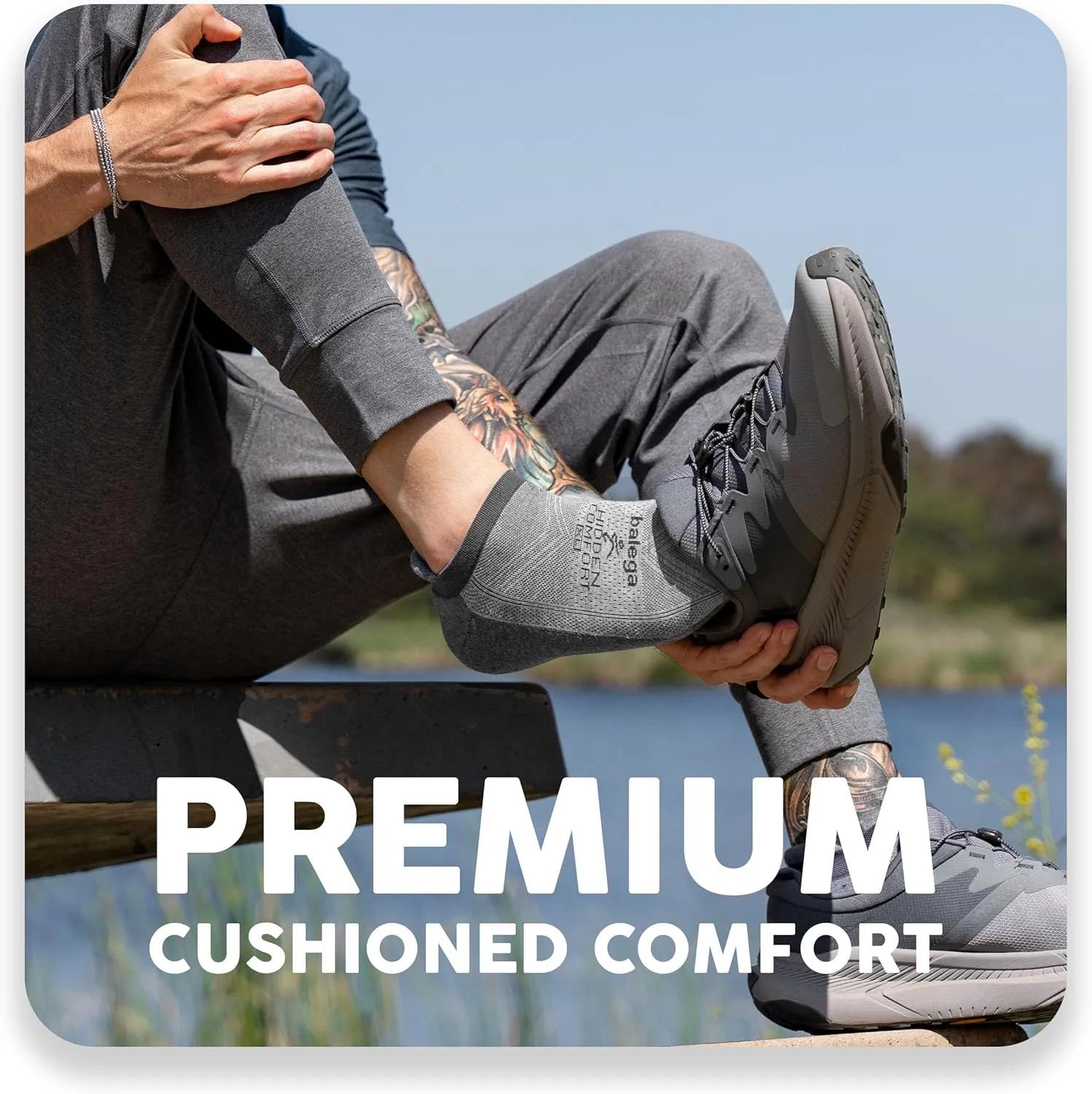 Balega Hidden Comfort Performance No Show Athletic Running Socks for Men and Women (12-Pack)