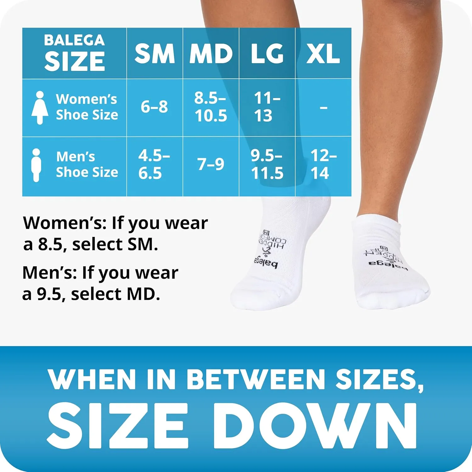 Balega Hidden Comfort Performance No Show Athletic Running Socks for Men and Women (3-Pack)