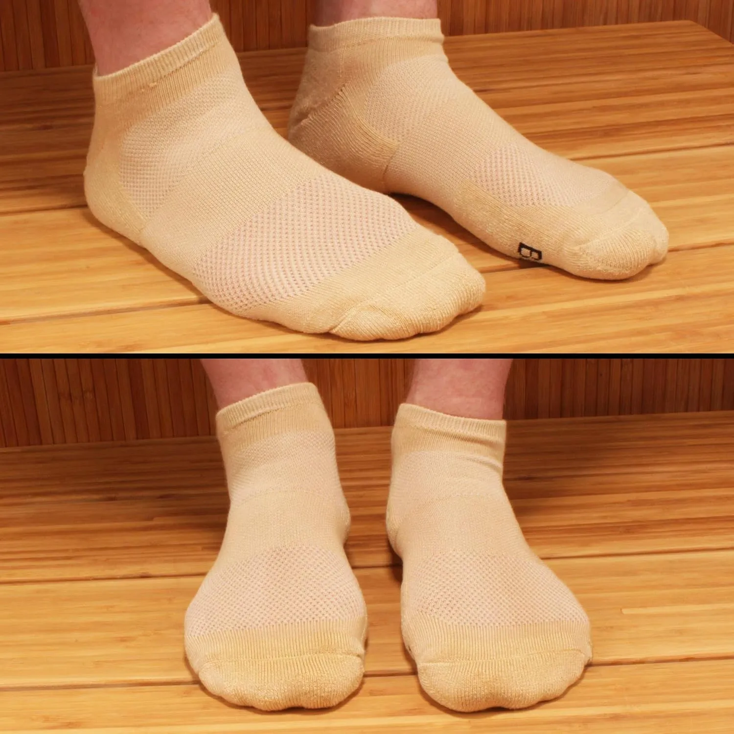 BambooMN Men and Women's Rayon from Bamboo Low Cut Ankle Socks for Sports, Work and Everyday Wear - 4 Pairs - Unisex Sizing