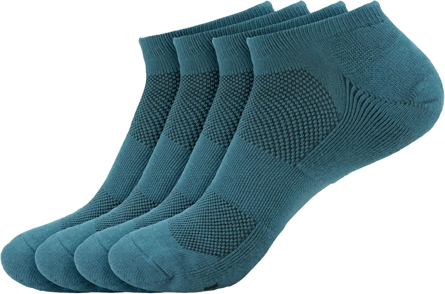 BambooMN Men and Women's Rayon from Bamboo Low Cut Ankle Socks for Sports, Work and Everyday Wear - 4 Pairs - Unisex Sizing