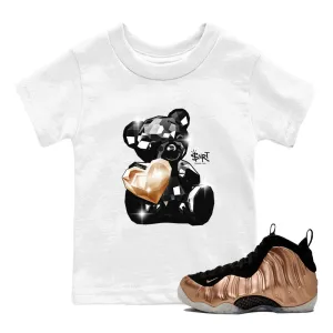 Bear Tees Buy-one-get-one-free SNRT Back-to-school sale Sneaker - Air Foamposite Kids One Germs Metallic Copper