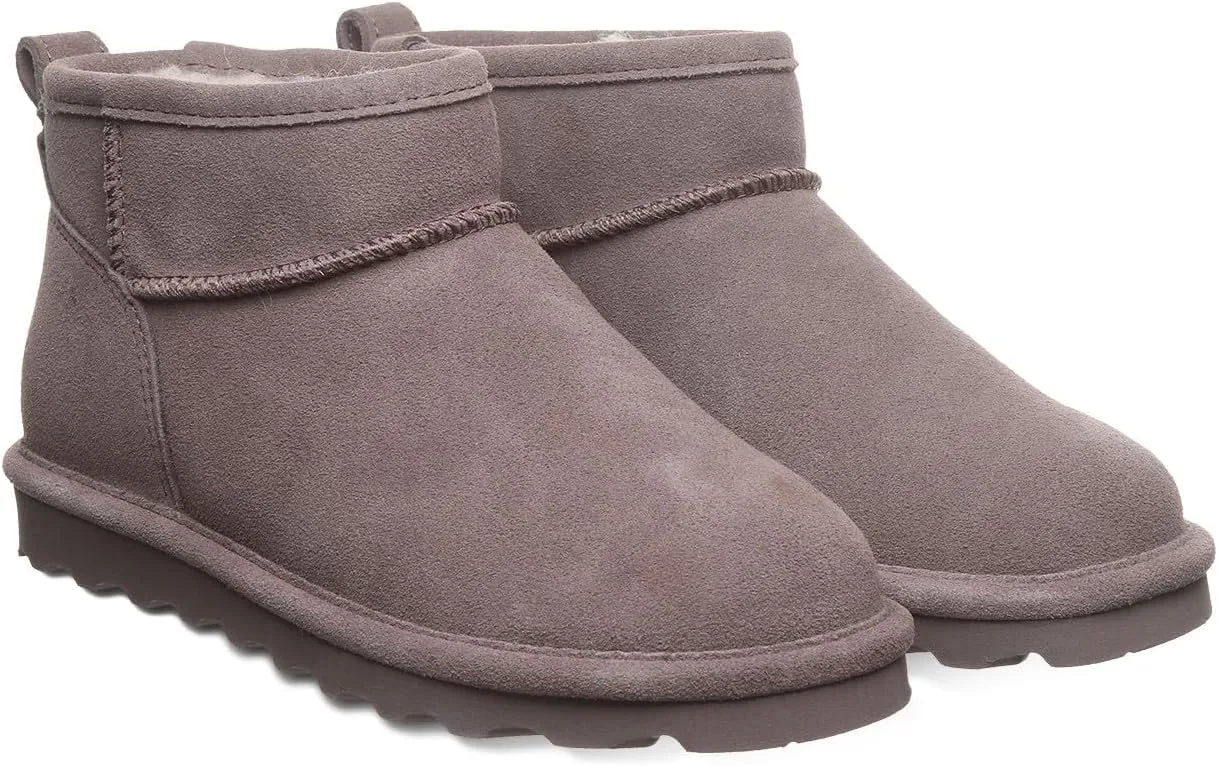 BEARPAW Women's Shorty Multiple Colors | Women's Ankle Boot | Women's Slip On Boot | Comfortable Winter Boot