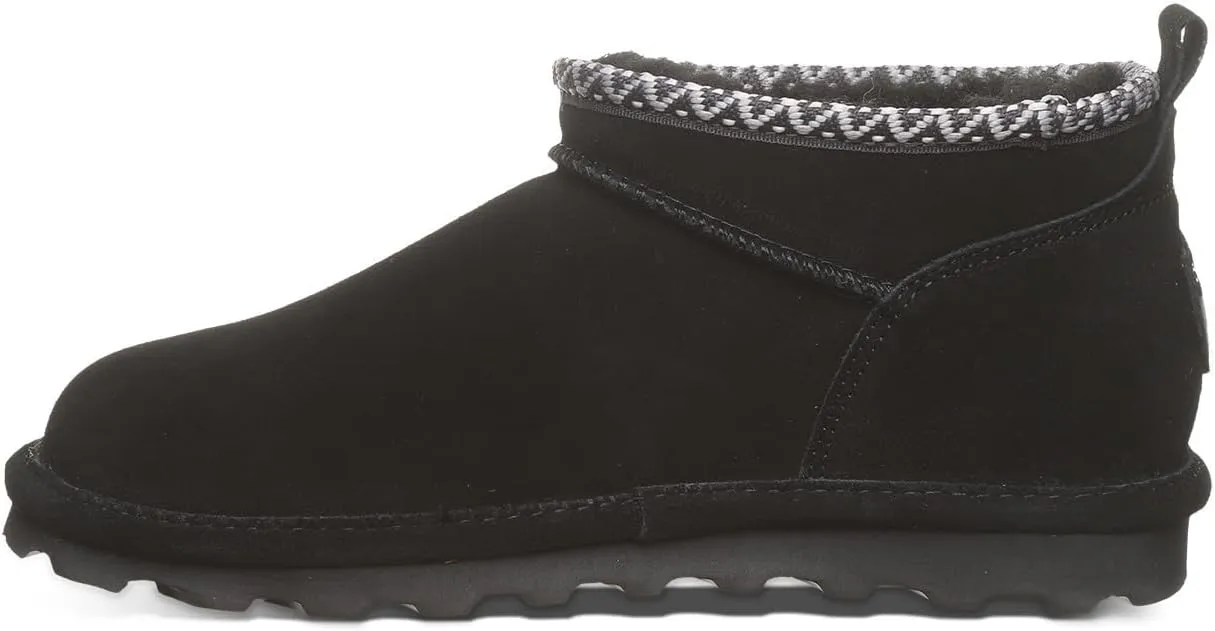 BEARPAW Women's Super Shorty Deco Multiple Colors | Women's Ankle Boot | Women's Slip On Boot | Comfortable Winter Boot