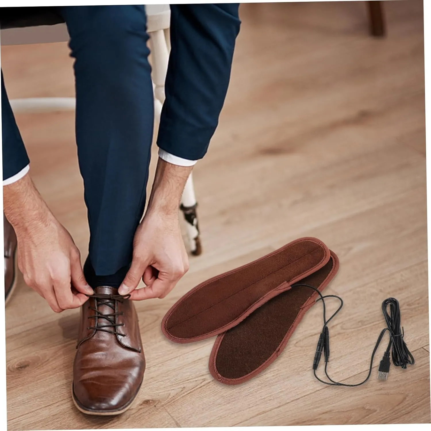 Beaupretty Rmal Insoles for Winter Rechargeable Heated Warm Shoe Pad for Foot Comfort