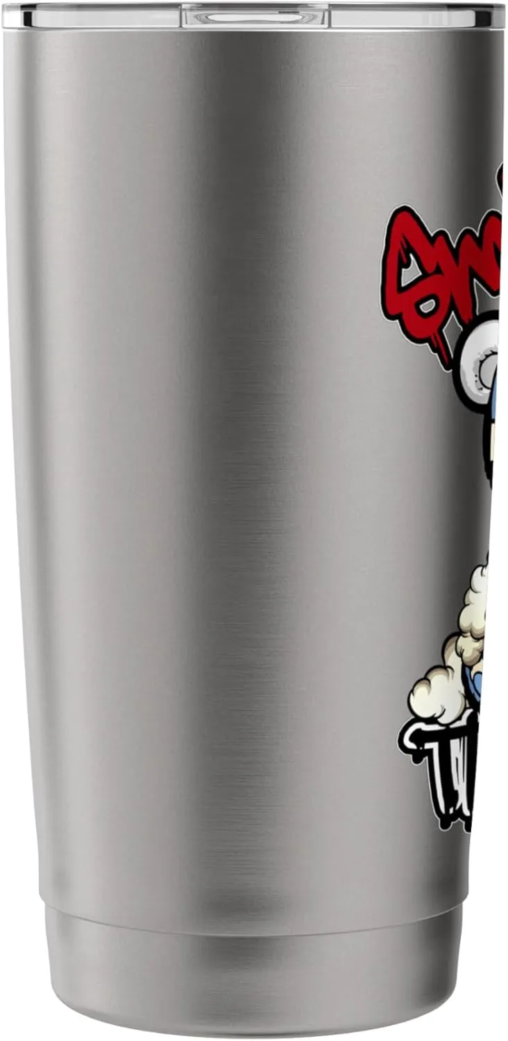 Blue Broken Teddy Bear Urban Streetwear Sneaker Match Stainless Steel Insulated Tumbler