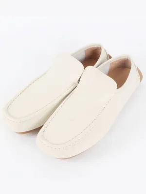 Bottega Veneta Leather Driving Loafer White 44 290
