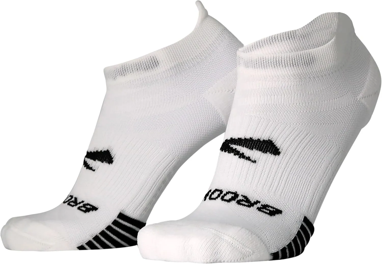 Brooks Ghost Lite No Show Socks I Performance Running, Comfort Fit with Arch Support for Men & Women (2-Pack Set)