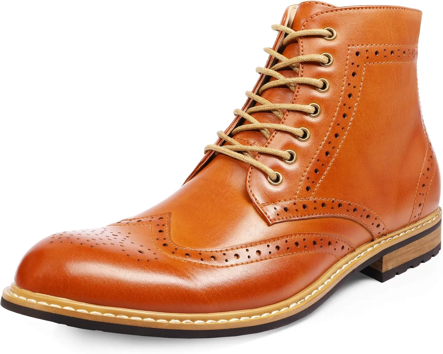 Bruno Marc Men's Dress Ankle Motorcycle Boots