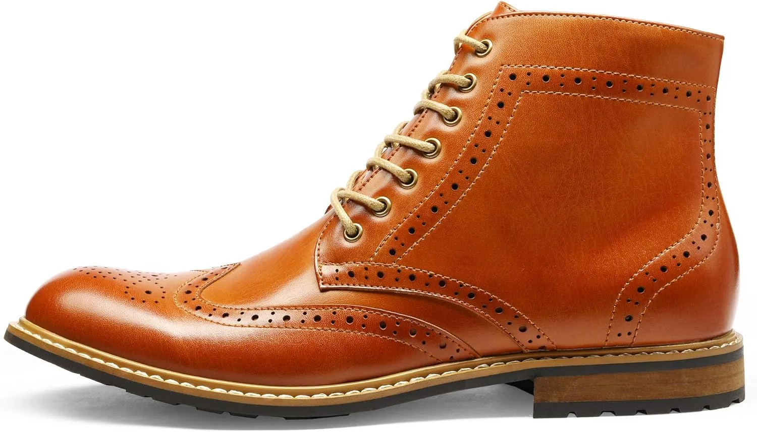 Bruno Marc Men's Dress Ankle Motorcycle Boots