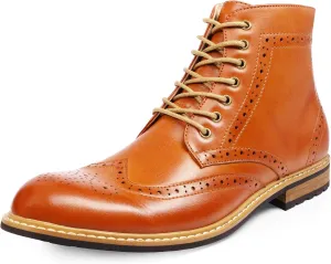 Bruno Marc Men's Dress Ankle Motorcycle Boots