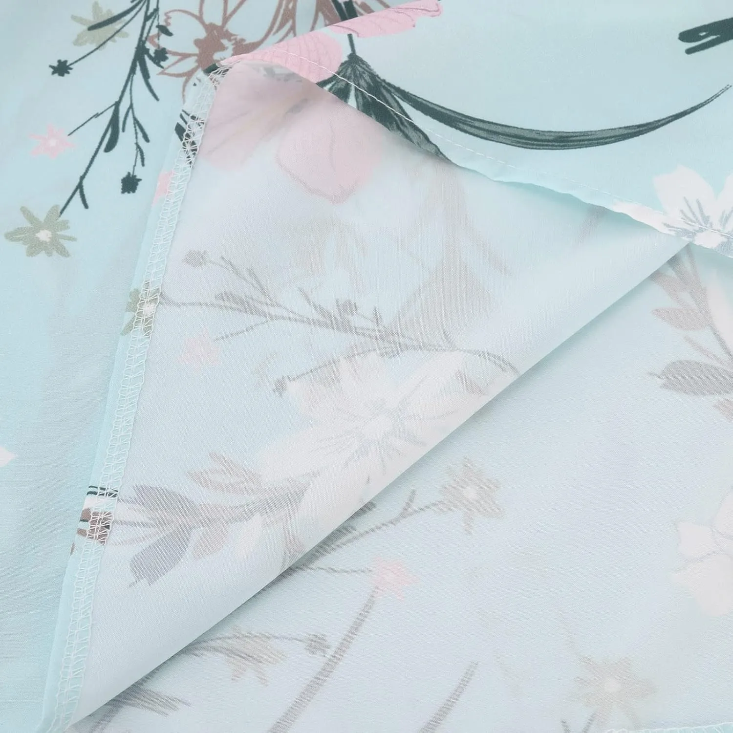 Business Dress for Women Empire Waist Ruched Front Pocket Short Sleeve Maxi Dresses Boho Floral Flowy Summer Dress