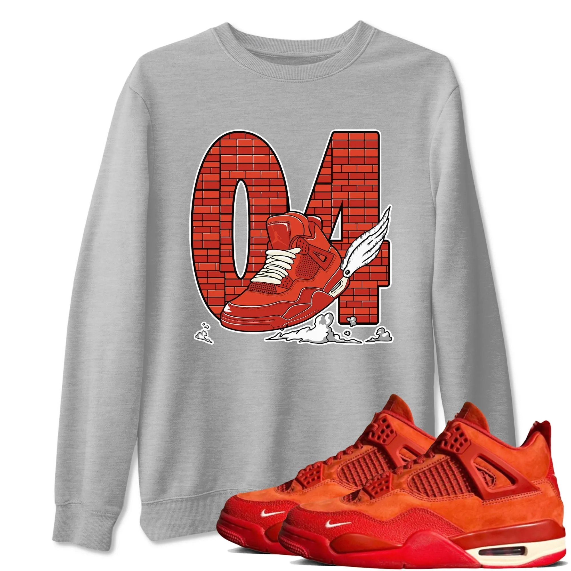 By Trending sale Air To Tees Brick Sneaker - SNRT Fly The Brick Clouds Competitive pricing 4 Jordan