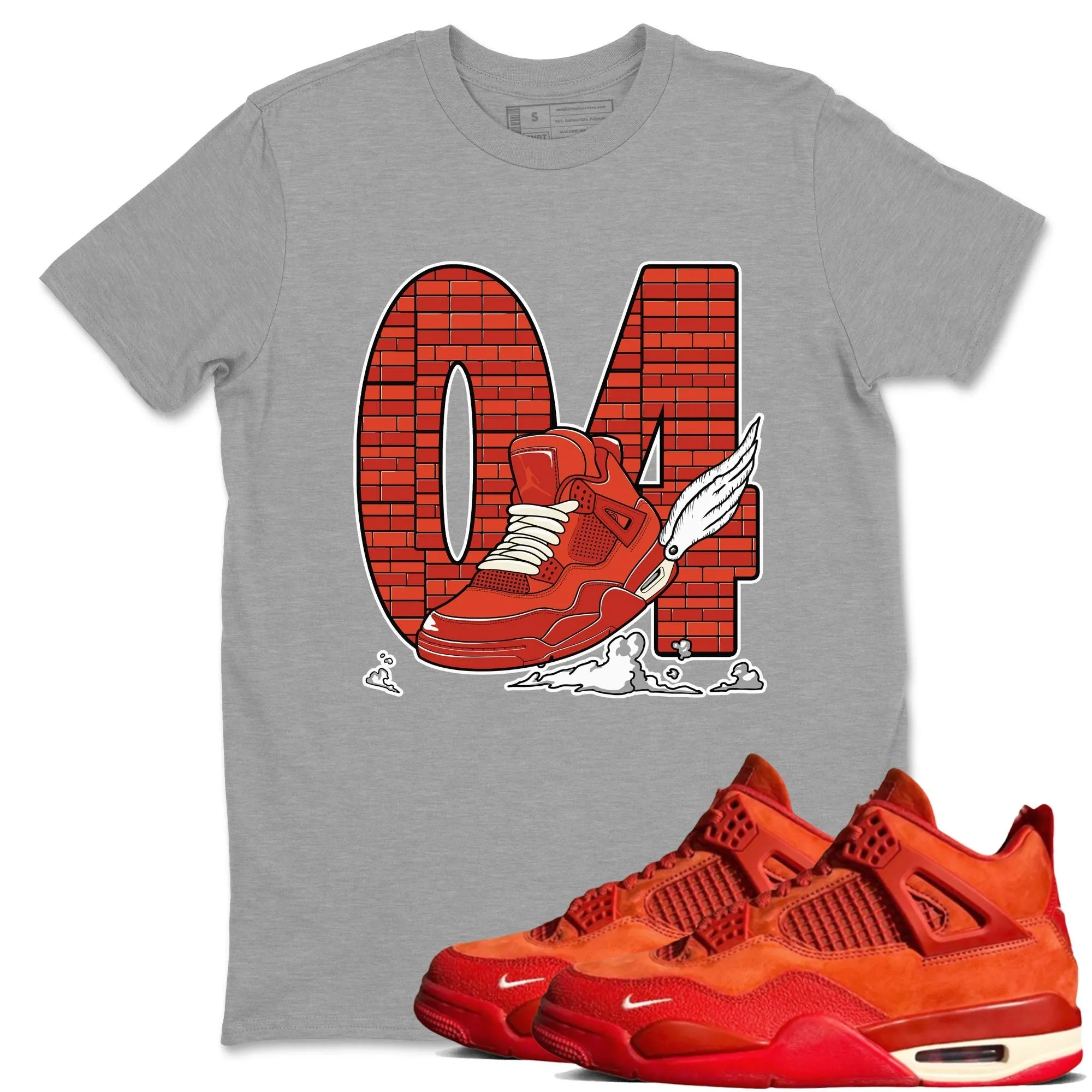 By Trending sale Air To Tees Brick Sneaker - SNRT Fly The Brick Clouds Competitive pricing 4 Jordan