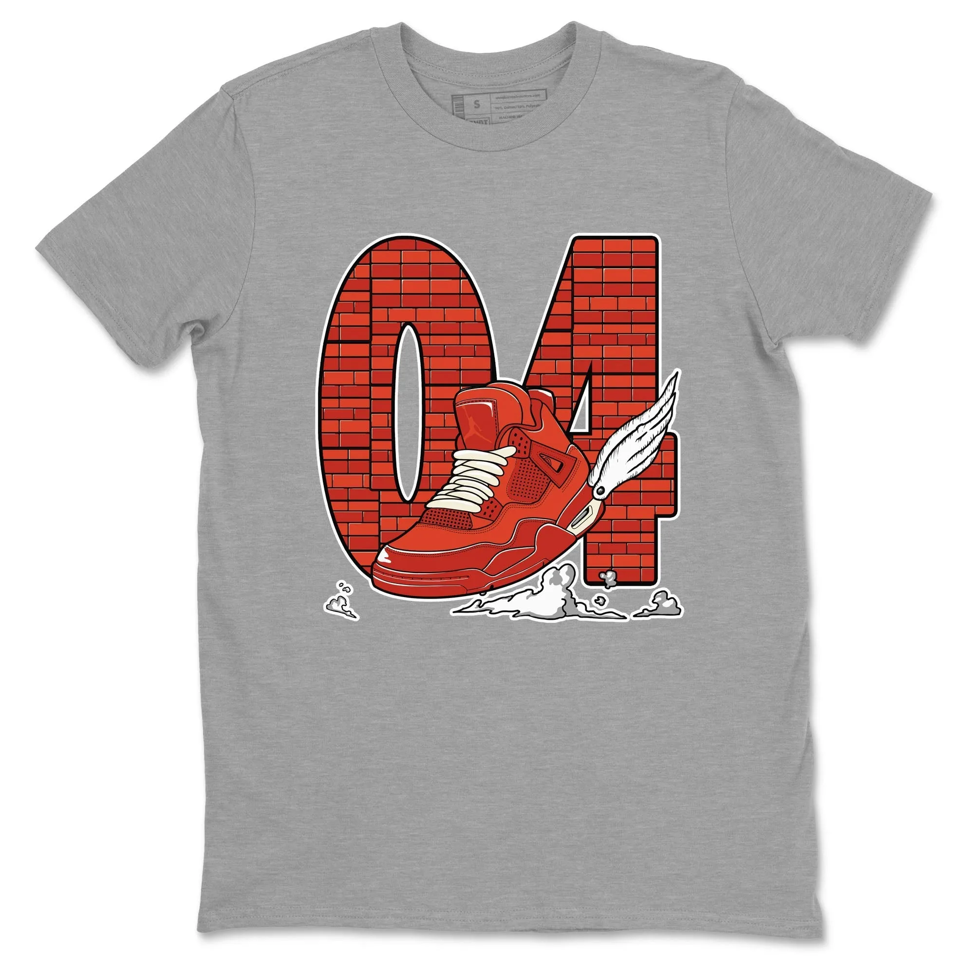 By Trending sale Air To Tees Brick Sneaker - SNRT Fly The Brick Clouds Competitive pricing 4 Jordan