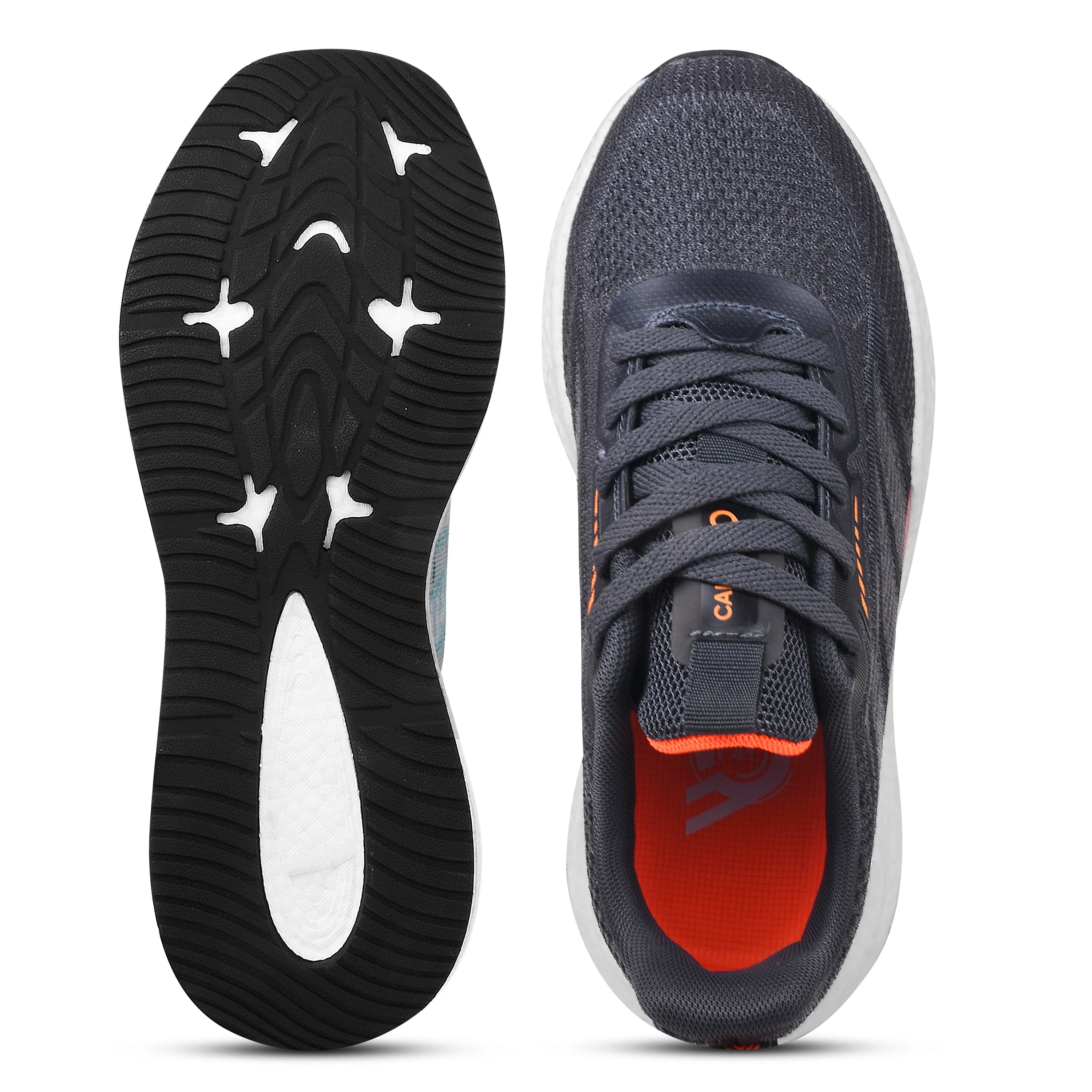 Calcetto Lightweight Lifstyle Men'S Running Sports Shoes CLT-1005 D GREY ORANGE