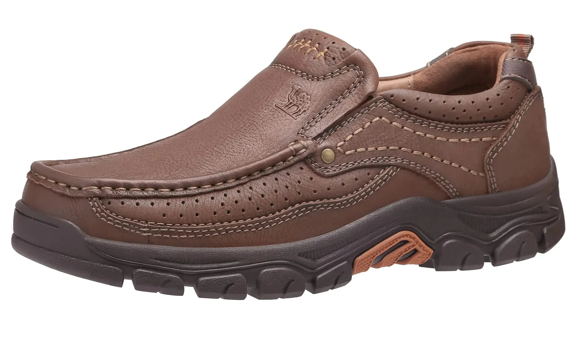 CAMEL CROWN Mens Loafers Slip On Loafer Leather Casual Walking Shoes Comfortable for Work Office Dress Outdoor