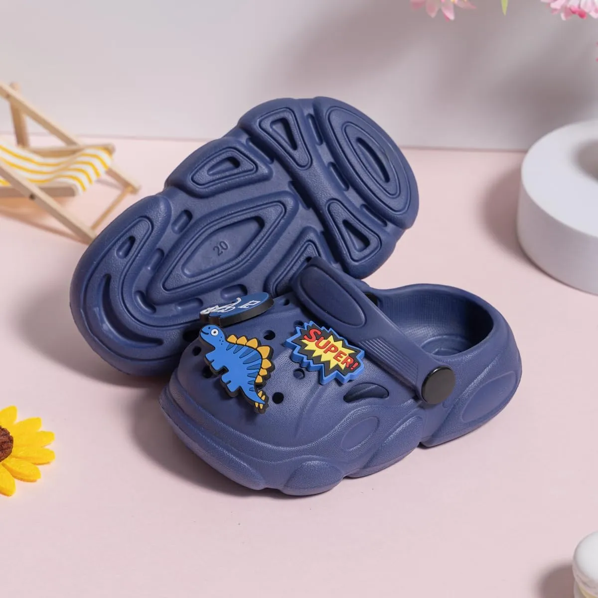 Casazoe Toddler Garden Clogs Boys Girls Cute Water Sandals Kids Slip on Beach Shoes Lightweight Indoor Outdoor Play Shoes Children Comfort Slippers Slides