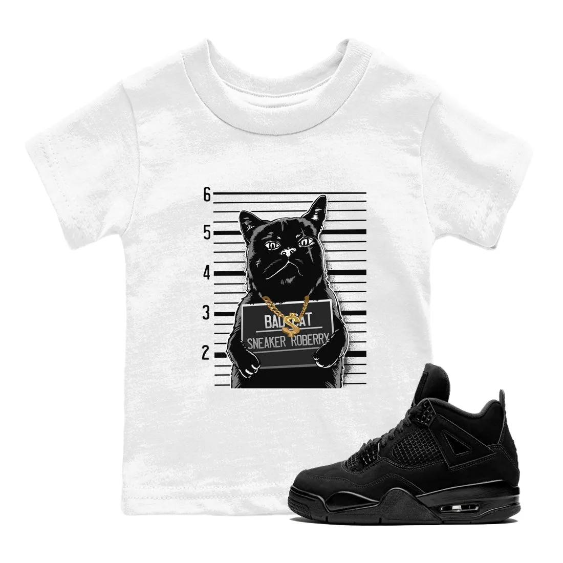 Cat Winter sale SNRT Tees - Cat Kids Stylish design Bad Sneaker 4 Air Black Jordan