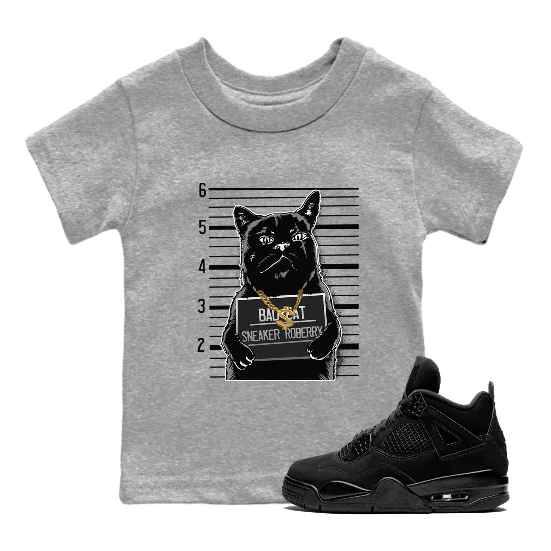 Cat Winter sale SNRT Tees - Cat Kids Stylish design Bad Sneaker 4 Air Black Jordan