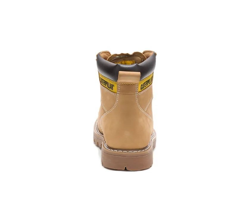 Caterpillar Men's Second Shift Soft Toe Work Boot Tan | Honey Leather
