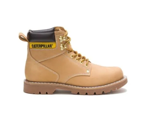 Caterpillar Men's Second Shift Soft Toe Work Boot Tan | Honey Leather