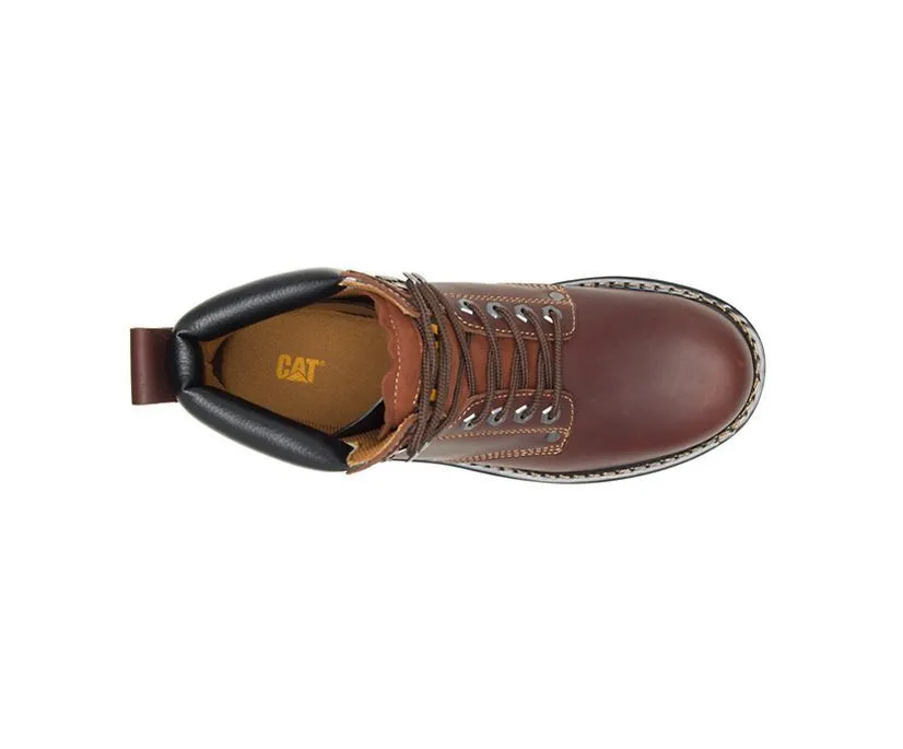 Caterpillar Men's Second Shift Soft Toe Work Boot Tan | Honey Leather