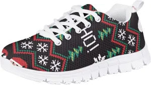 Christmas Shoes for Girls Boys Lightweight Casual Cute Athletic Sneakers Kids Running Shoes Holiday Outfit
