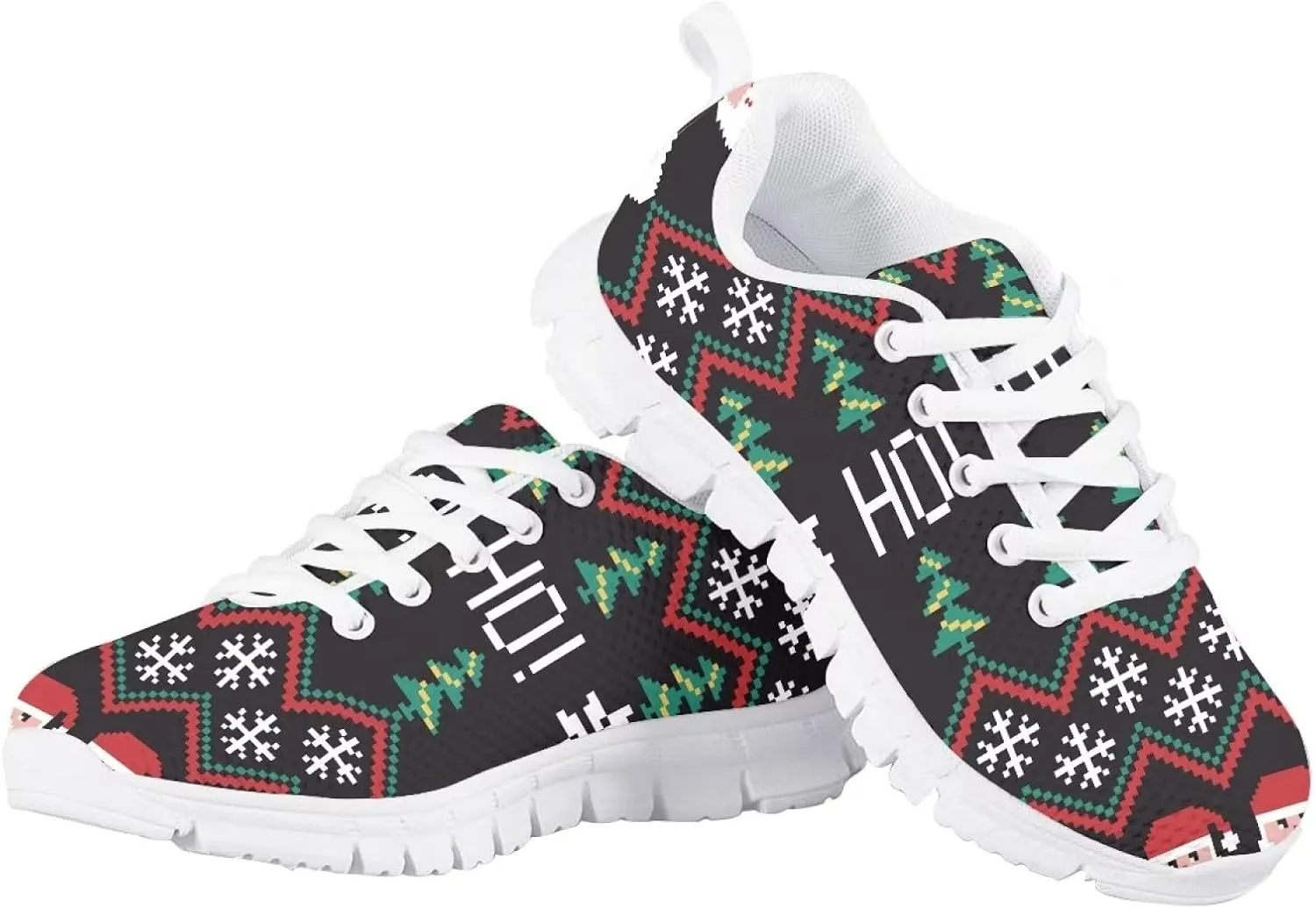 Christmas Shoes for Girls Boys Lightweight Casual Cute Athletic Sneakers Kids Running Shoes Holiday Outfit