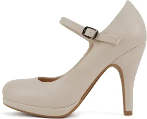 City Classified Comfort Topshoeave Women's Dennis Mary Jane High HEE Black l