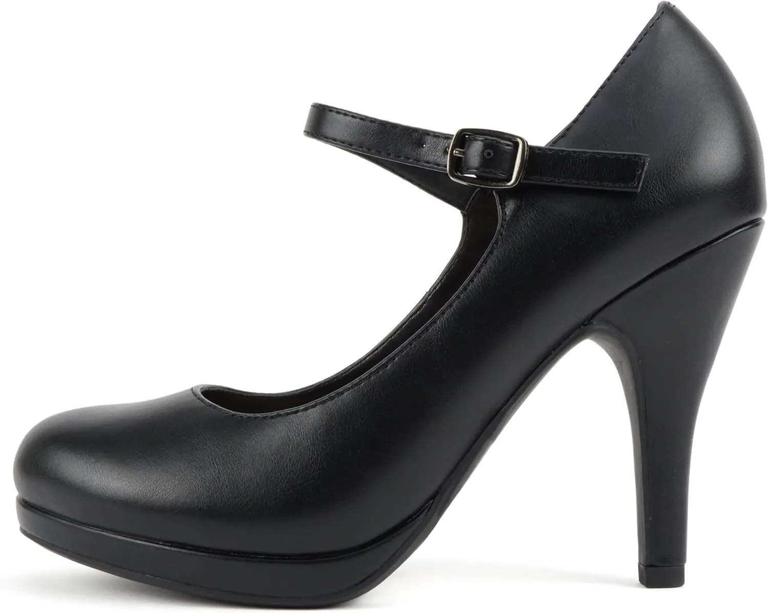 City Classified Comfort Topshoeave Women's Dennis Mary Jane High HEE Black l