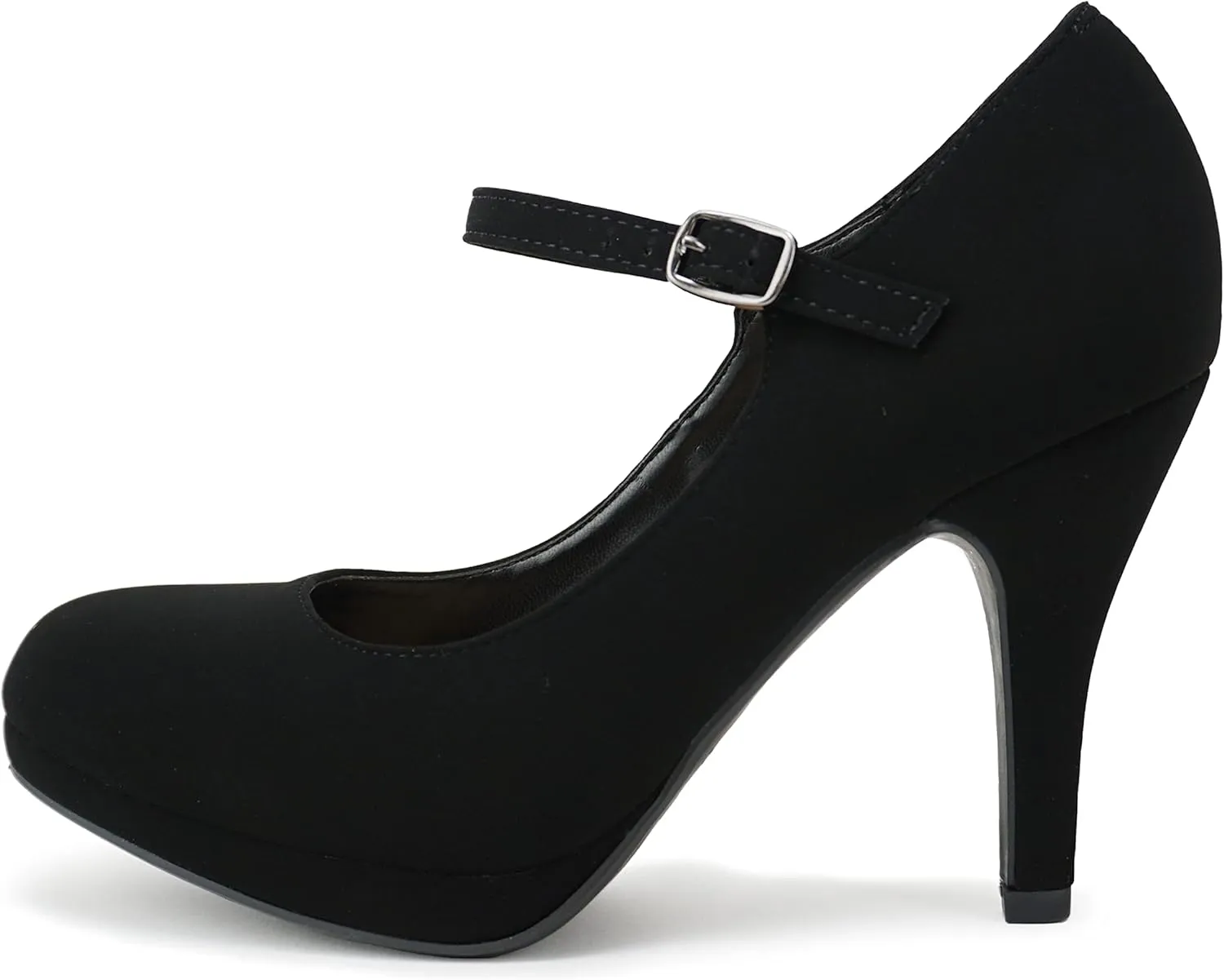 City Classified Comfort Topshoeave Women's Dennis Mary Jane High HEE Black l
