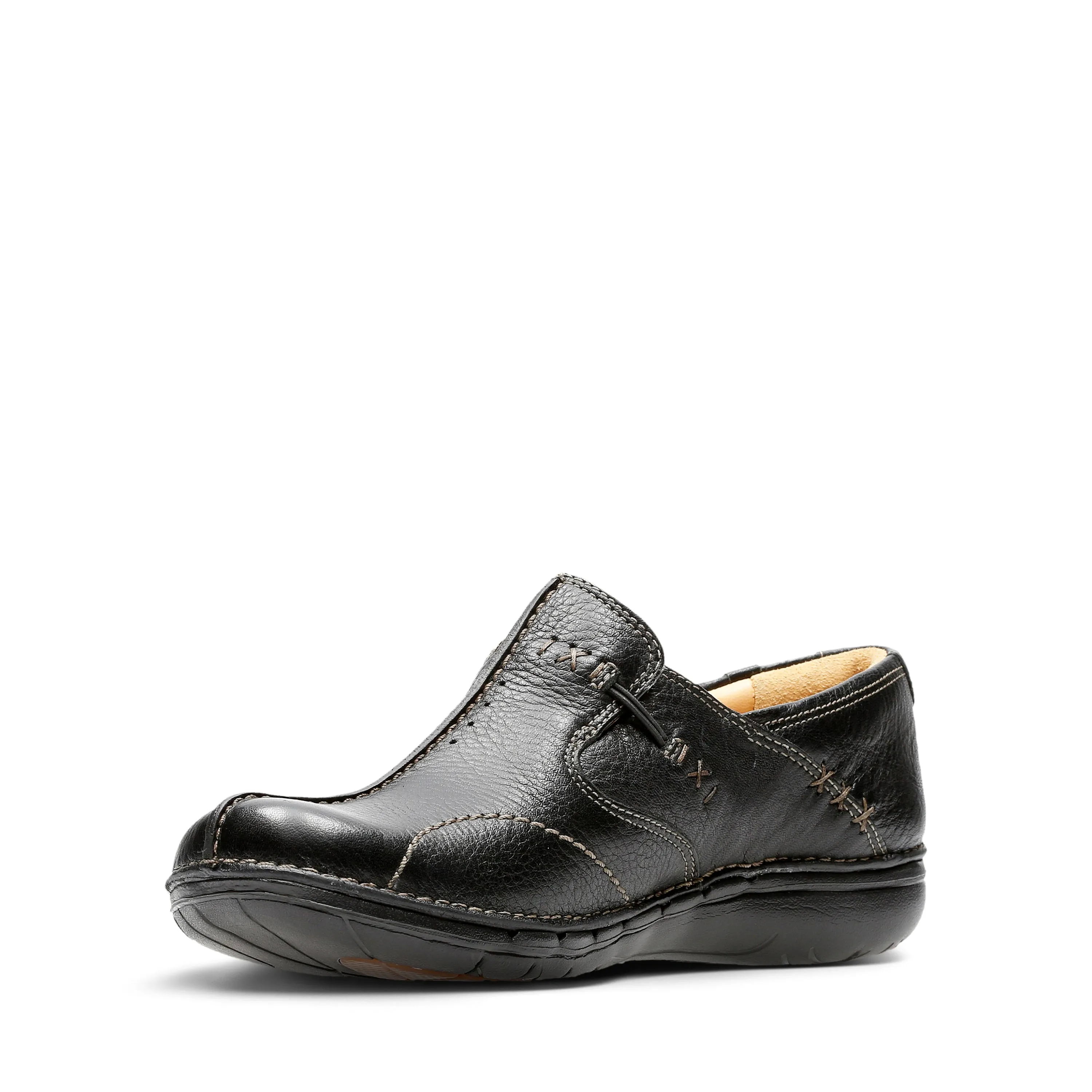 CLARKS - Un Loop Black Leather
