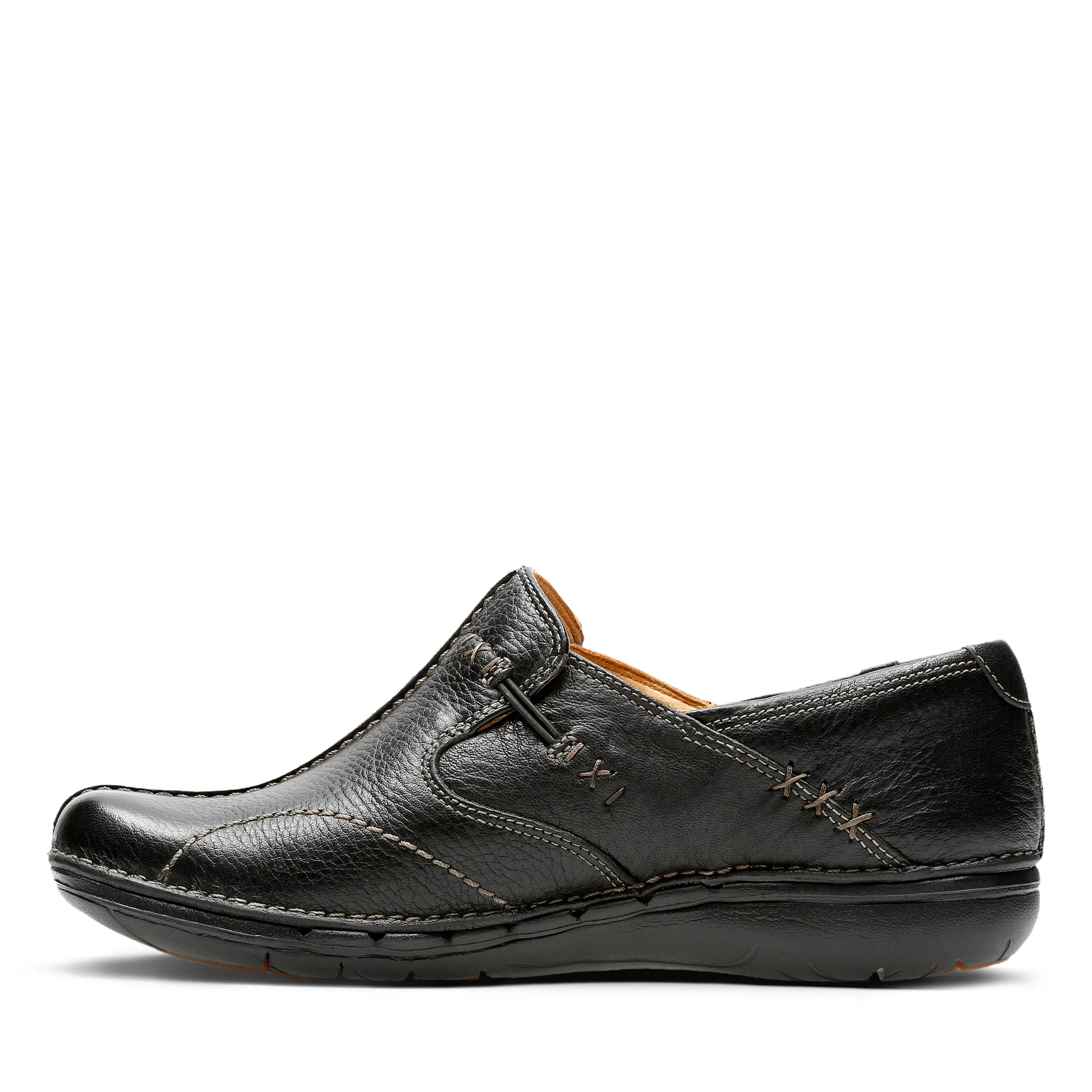 CLARKS - Un Loop Black Leather