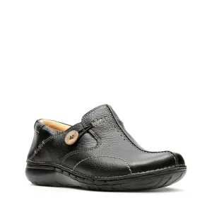 CLARKS - Un Loop Black Leather