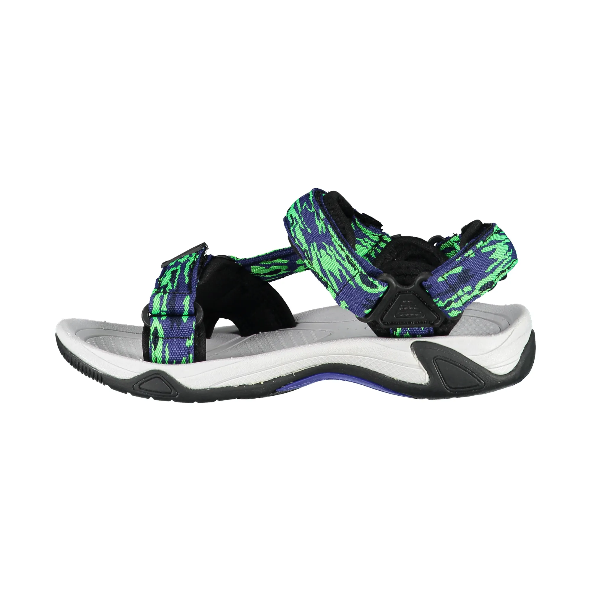 CMP Junior Hamal Vegan Friendly Hiking Sandals (B. Blue/Verde Fluo)(Sizes EU38-41)