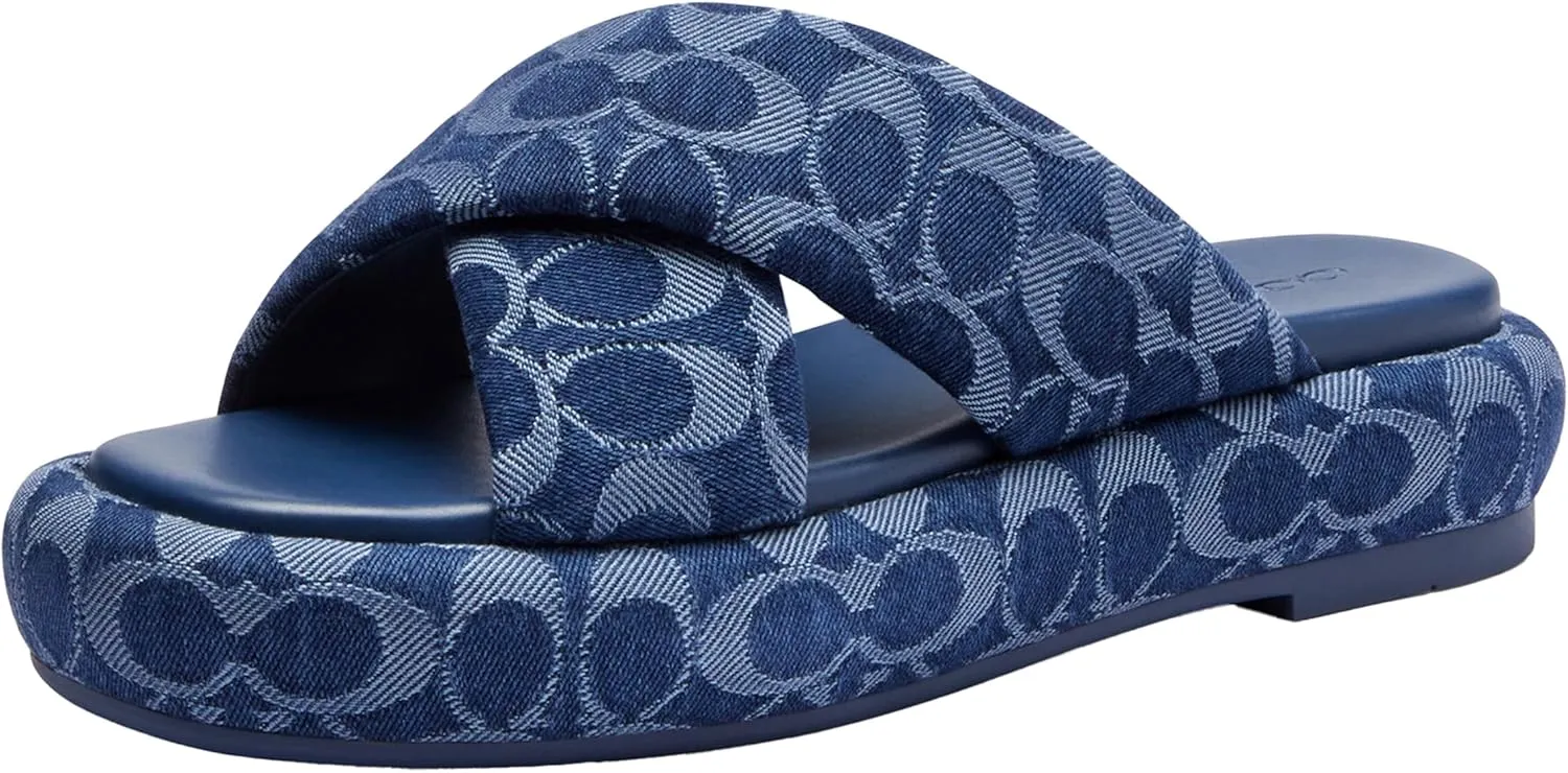 Coach Women's Penelope C Sandal in Signature Denim Platform