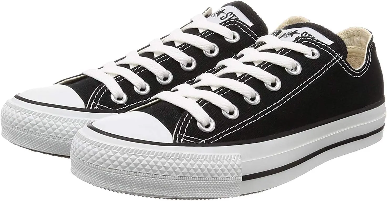 Converse Unisex's Low-Top, Black, .9 M US Women / .7 M US Men