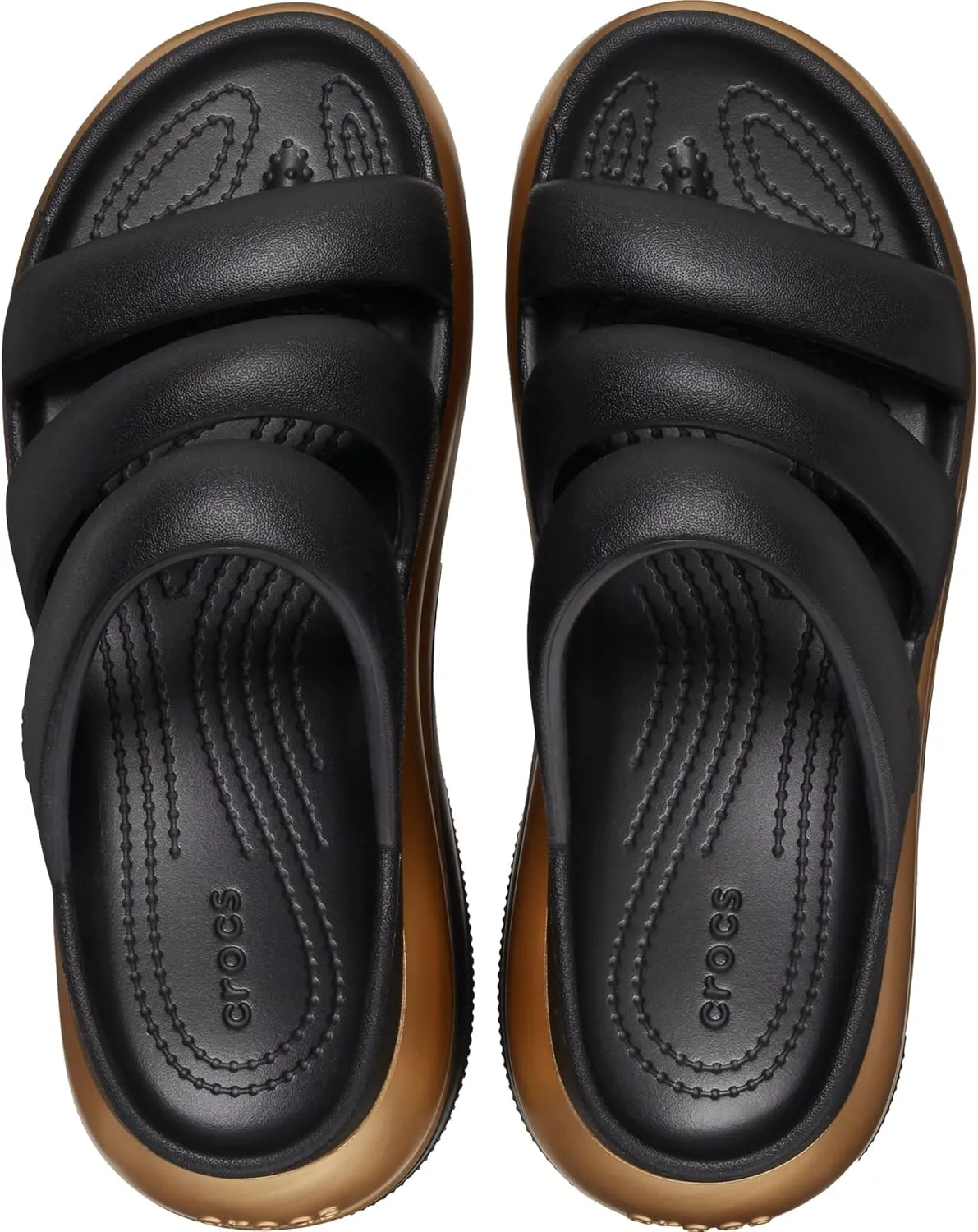 Crocs Unisex-Adult Mega Crush Triple Strap Sandal Platform
