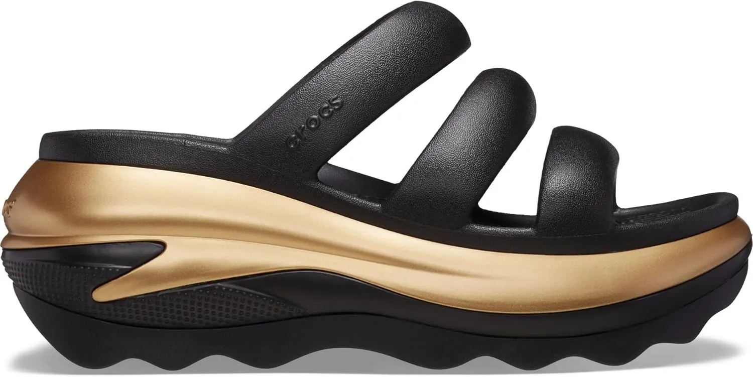 Crocs Unisex-Adult Mega Crush Triple Strap Sandal Platform