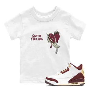 Crush Air Give - Burgundy Me x Kids Budget-conscious Instant help Tees Sneaker A SNRT Ma Jordan Maniere 3 Soul Your