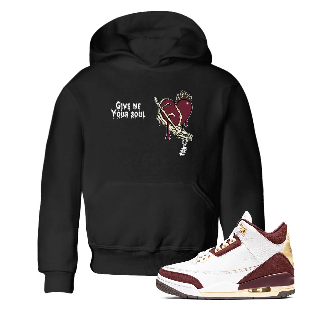 Crush Air Give - Burgundy Me x Kids Budget-conscious Instant help Tees Sneaker A SNRT Ma Jordan Maniere 3 Soul Your
