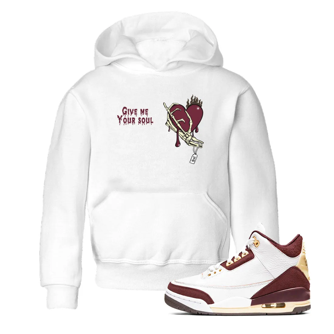 Crush Air Give - Burgundy Me x Kids Budget-conscious Instant help Tees Sneaker A SNRT Ma Jordan Maniere 3 Soul Your