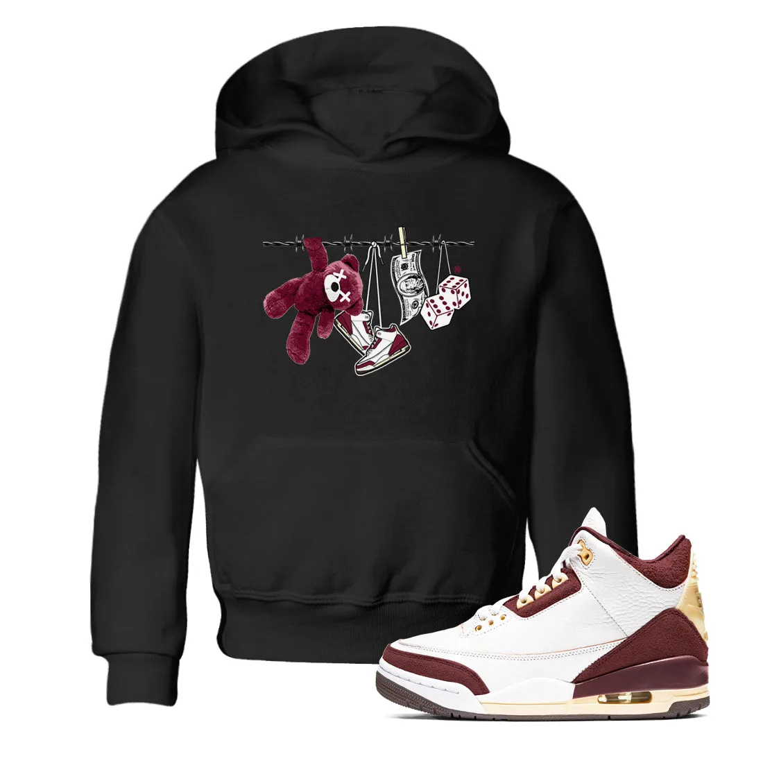 Crush Maniere Air - x Recommended Burgundy Ma Act now for savings Clothesline SNRT Sneaker 3 Kids Jordan Tees A
