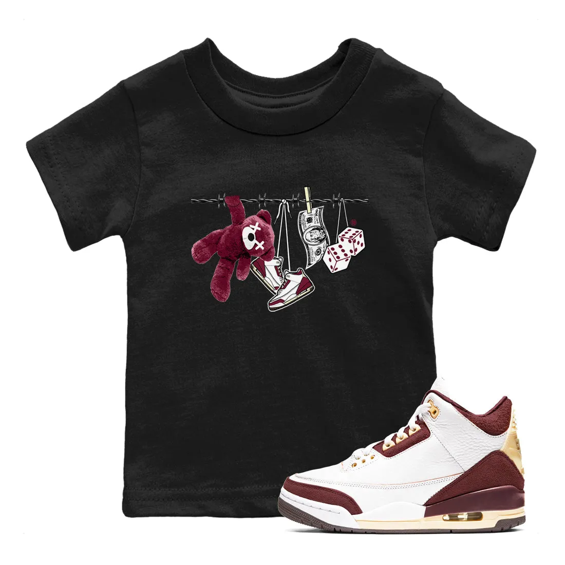 Crush Maniere Air - x Recommended Burgundy Ma Act now for savings Clothesline SNRT Sneaker 3 Kids Jordan Tees A
