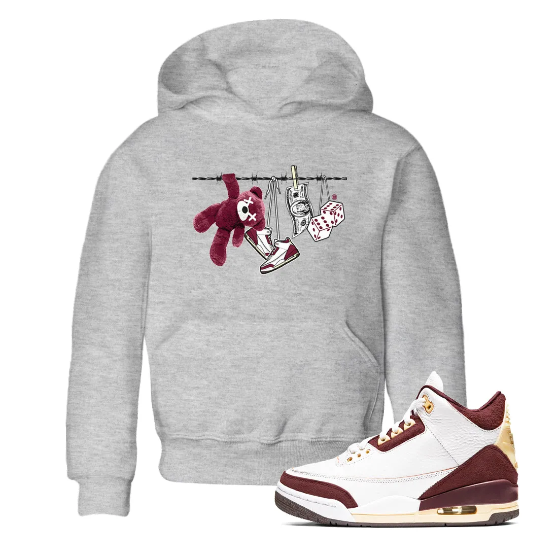 Crush Maniere Air - x Recommended Burgundy Ma Act now for savings Clothesline SNRT Sneaker 3 Kids Jordan Tees A