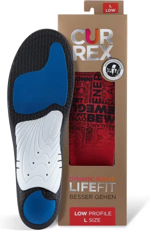CURREX LIFEFIT - Everyday Comfort & Support Insole, Ball of Foot Support, Foot and Heel Relief, Metatarsal Cushioning Insert for Work and Casual Walking Shoes, Men and Women