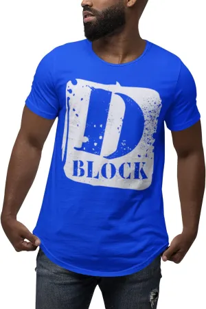D Block Men's Urban Streetwear Clothing Fashion Trendy T Shirt