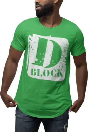 D Block Men's Urban Streetwear Clothing Fashion Trendy T Shirt
