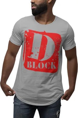 D Block Men's Urban Streetwear Clothing Fashion Trendy T Shirt